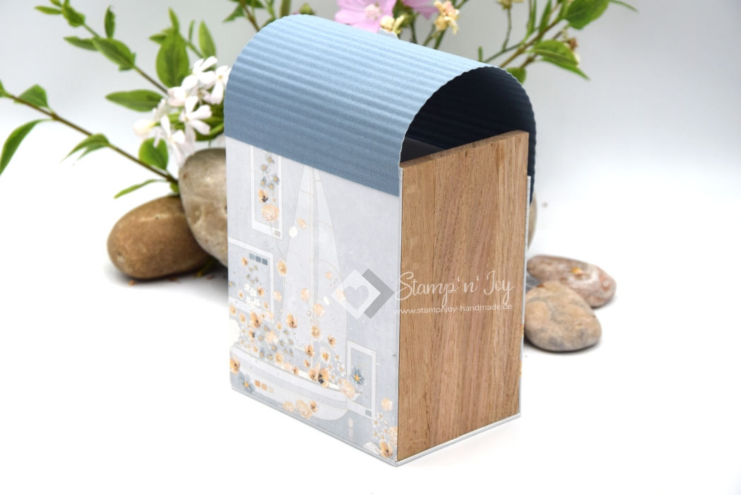 Klötzchenbox ca. 13,5x21,5x9,5 cm | Einband Designpapier maritim | Art. Nr. 97040510